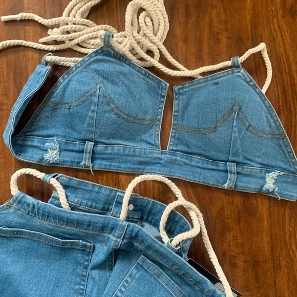 🔥HOST PICK🔥Womens Denim jean set - Picture 3 of 8